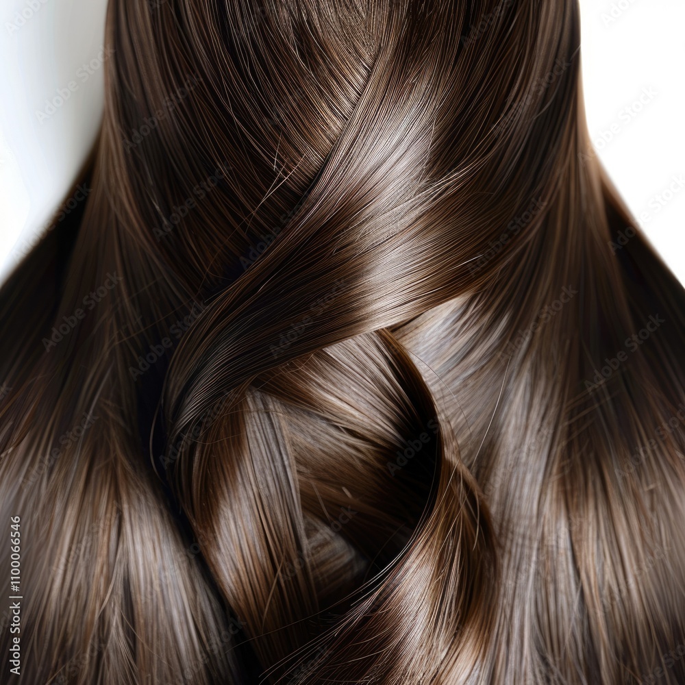 Fototapeta premium beautiful brown hair isolated