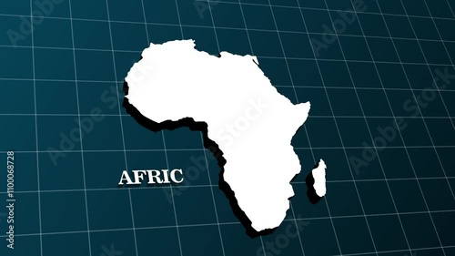 map of the Afirca continent photo