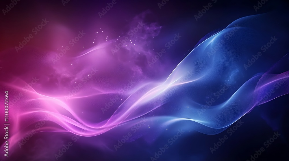 Fototapeta premium Abstract Purple and Blue Wave Abstract Art Background