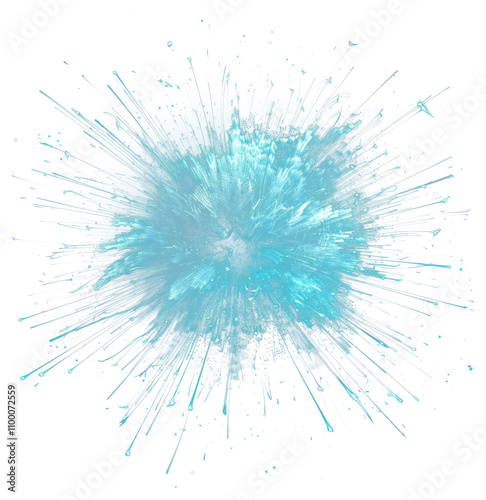 Colorful fireworks element PNG transparent  photo