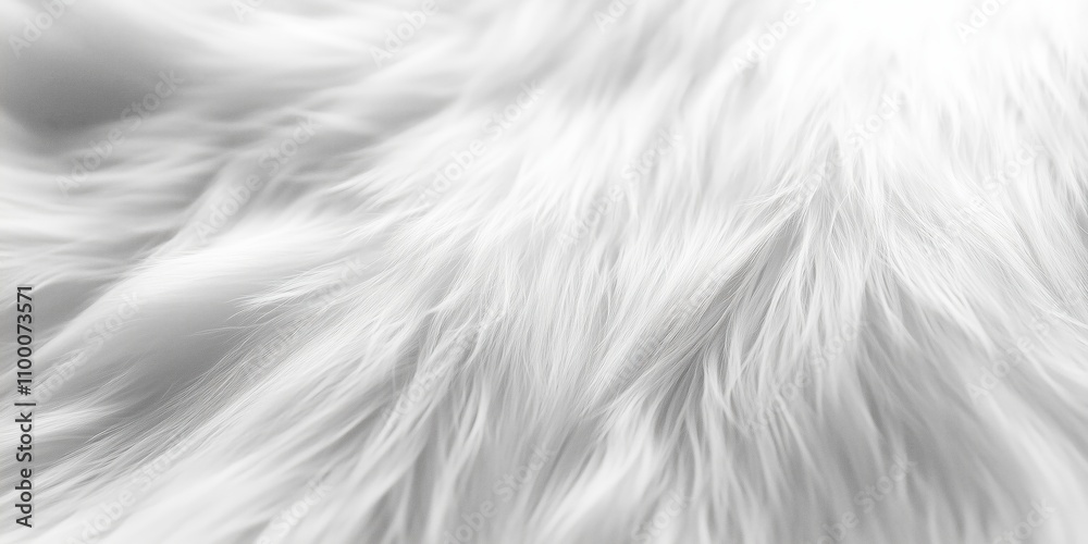 Obraz premium background with white fur