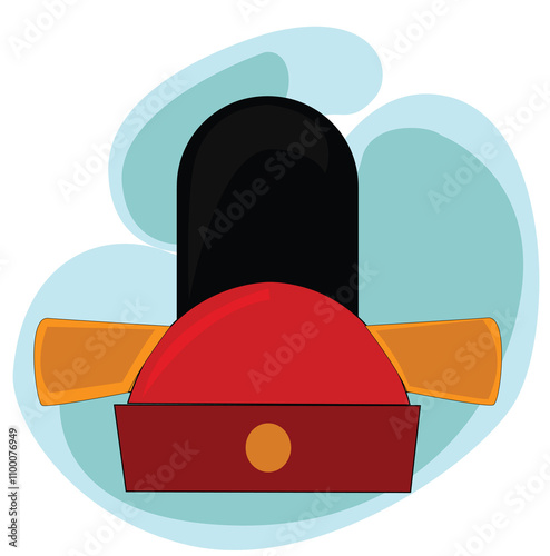 korean traditional hat.traditional korean hat. Male South Korea hat vector illustration