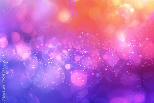 Abstract background with blurred colorful bokeh lights, creating a dreamy and magical atmosphere.