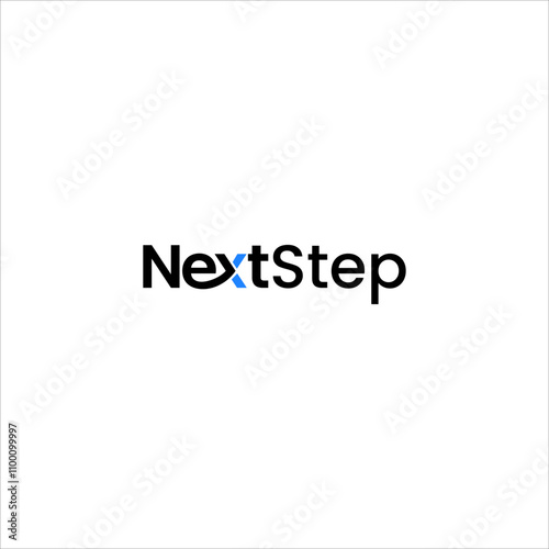 modern letter next step  logo level  right direction vector