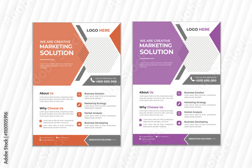Creative Corporate & modern business flyer template,perfect for creative professional business.