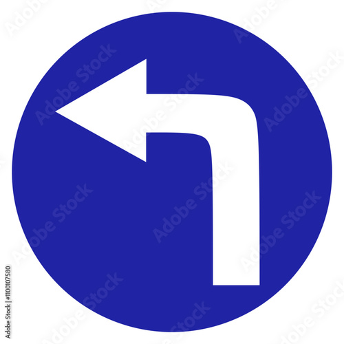 turn left sign