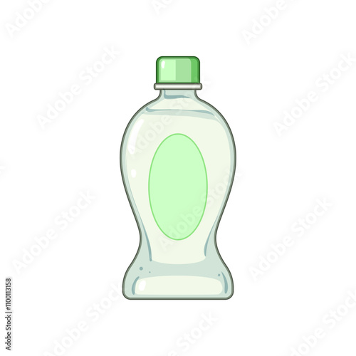 infant oil baby cartoon. protection nourishment, soft delicate, hypoallergenic calming infant oil baby sign. isolated symbol vector illustration