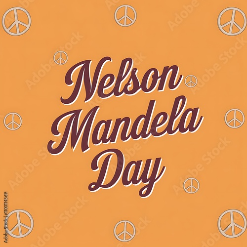 Nelson Mandela Day Celebrated With Peace Symbols photo