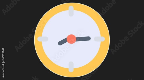 Simple Clock Loop, animation mov file 