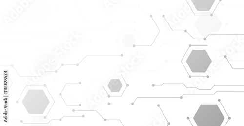 Network Connection Technology Background. Vector Illustration. Abstract Business Wallpaper. Banner