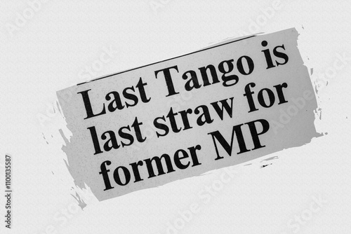 Last Tango is last straw for former MP - news story from 1973 UK newspaper headline article title