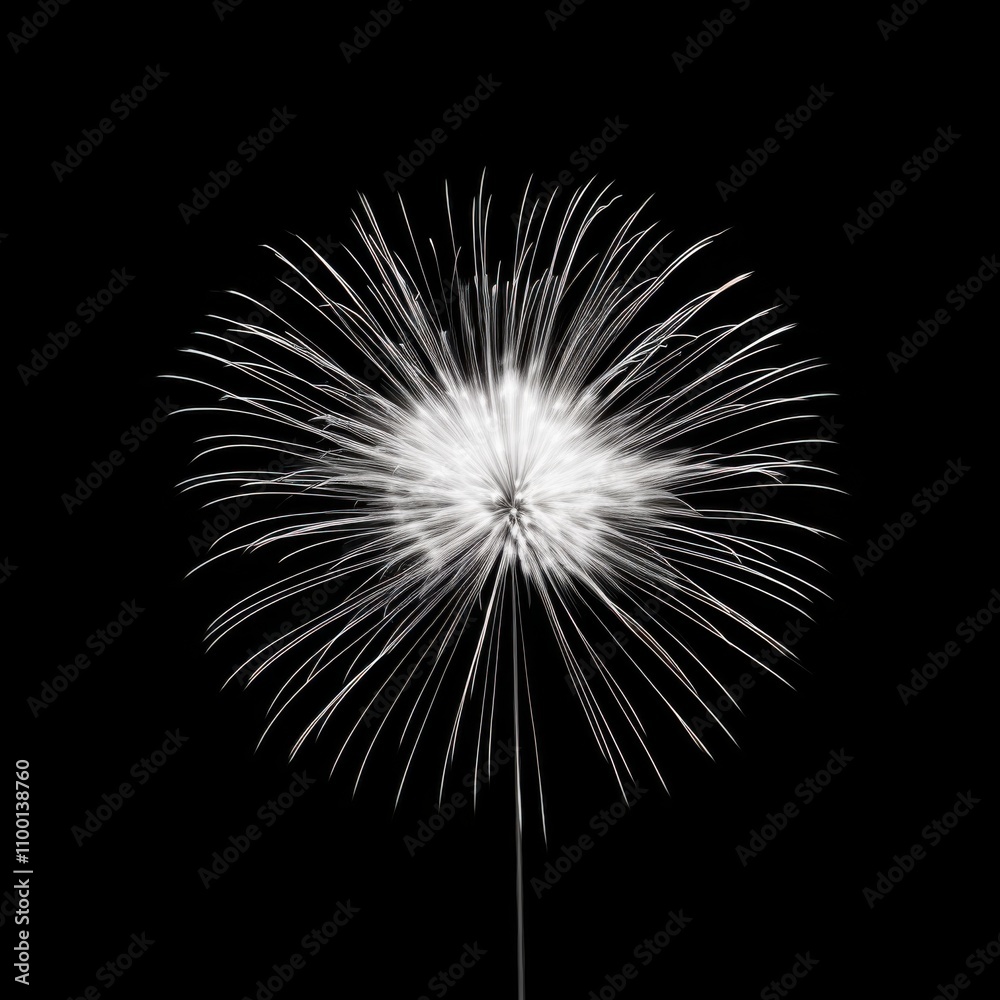 Fototapeta premium Colorful fireworks on black background