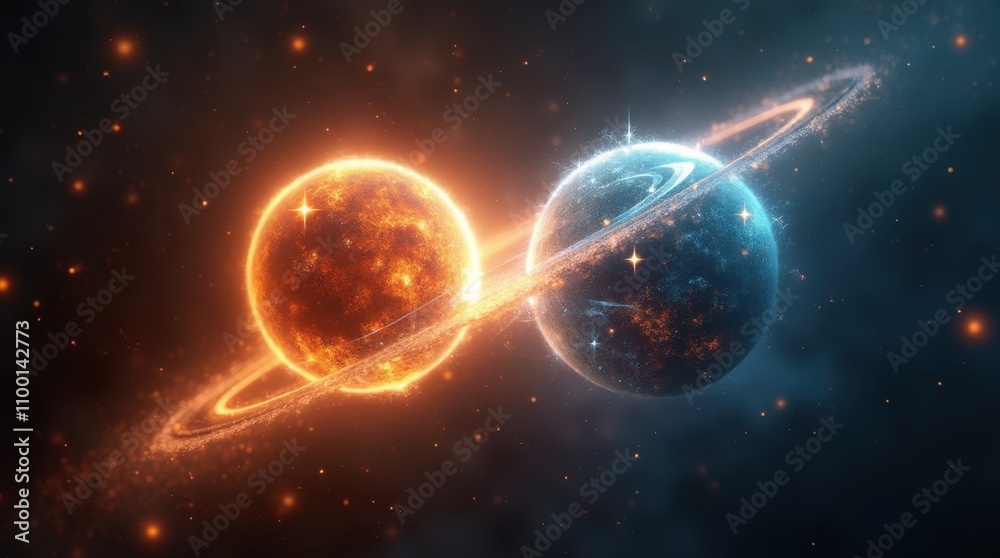 Obraz premium Opposing Yet Complementary Forces