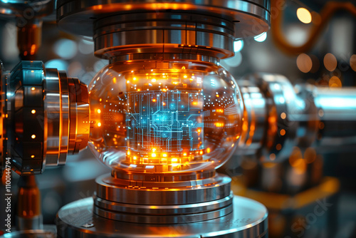 Cutting-edge technology combining quantum computing and AI