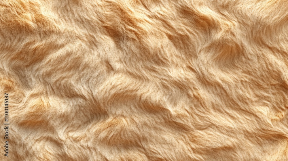 Naklejka premium Ecru sherpa fleece texture pattern, simulating cozy sheepskin material