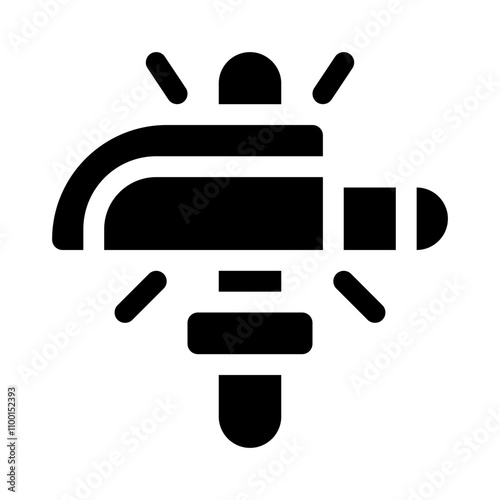 Knife Sharpening Tool glyph icon