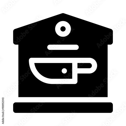 Slaughterhouse glyph icon