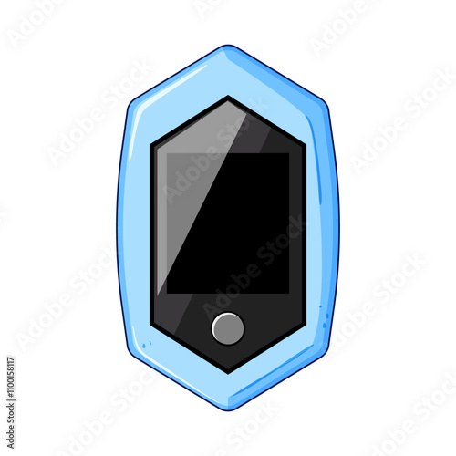 spo2 pulse oximeter cartoon. monitor health, device fingertip, reading accuracy spo2 pulse oximeter sign. isolated symbol vector illustration