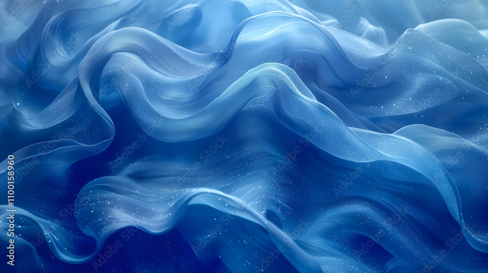 Obraz premium Blue Abstract Background with Glitter