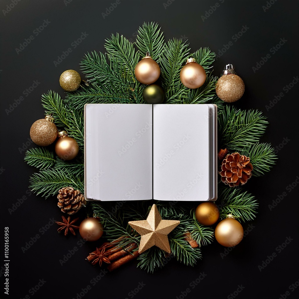 Obraz premium Christmas Background I Christmas Clipart 3D AI Image