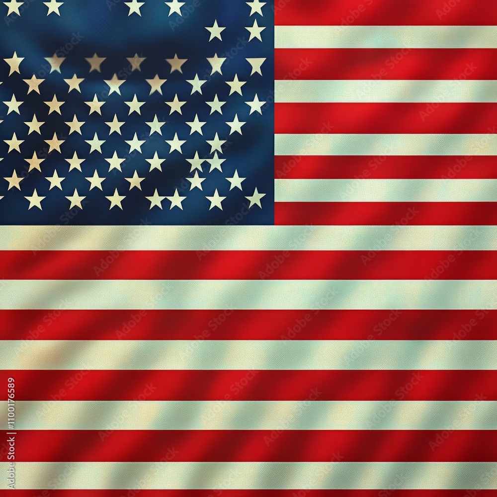 Fototapeta premium American flag photorealistic ultra high definition seamless
