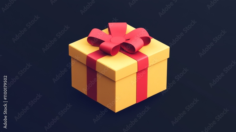 Obraz premium Giftbox icon. 3d gift icon