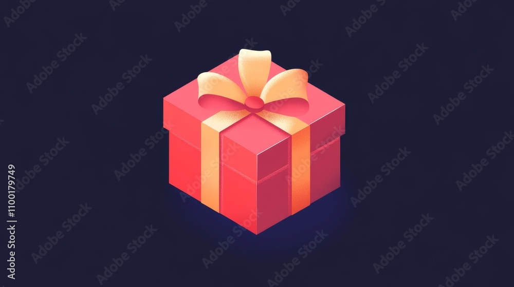 Obraz premium Giftbox icon. 3d gift icon