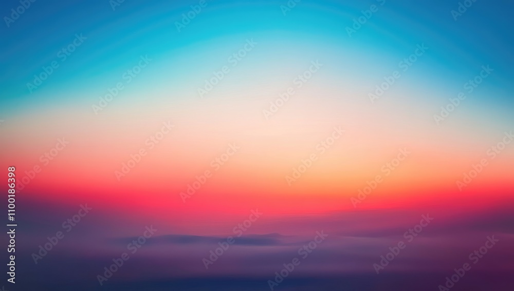 Obraz premium Sunrise or Sunset Background with Soft Light and Blue Sky, Abstract Nature Background for Design