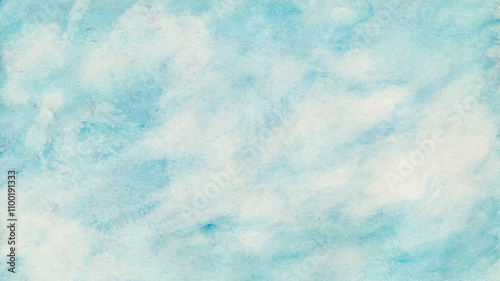 Abstract blue colors watercolor background