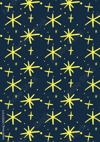 seamless background with stars