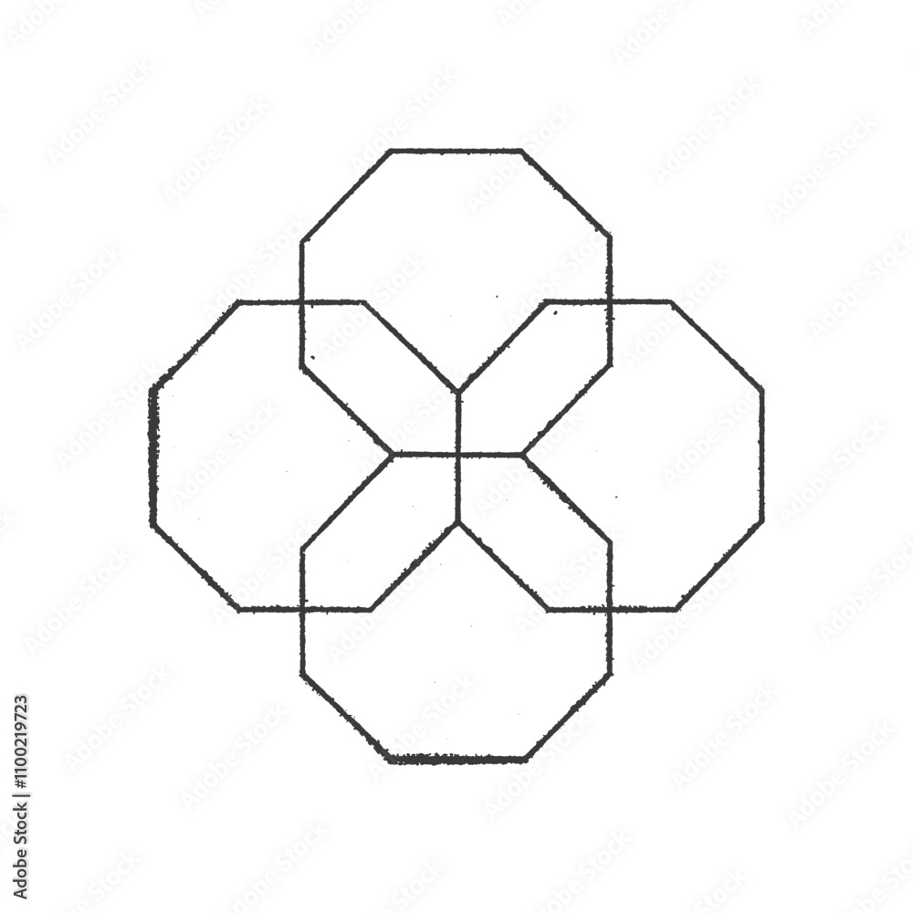 Fototapeta premium Abstract geometric composition