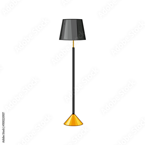 floor torchere cartoon. decor illumination, modern classic, elegant tall floor torchere sign. isolated symbol vector illustration