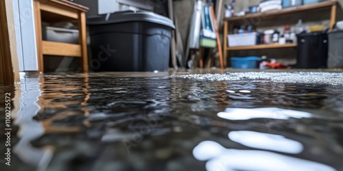 Comprehensive guide to restoring a flooded basement due to snowmelt or plumbing issues. photo