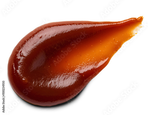 Bbq sauce stain isolated