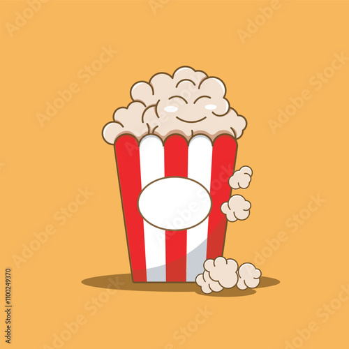 pop corn vector design template