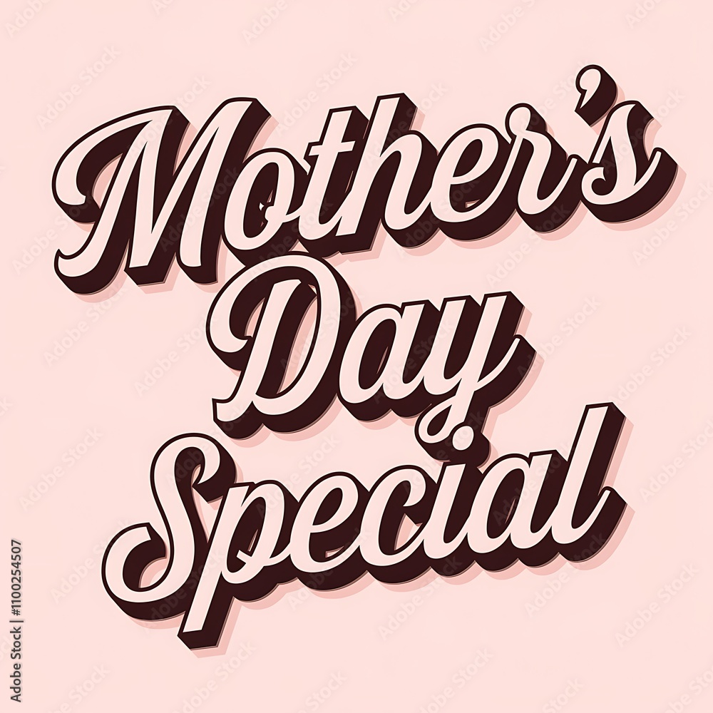 Fototapeta premium Mothers Day Special Offer Announcement Design