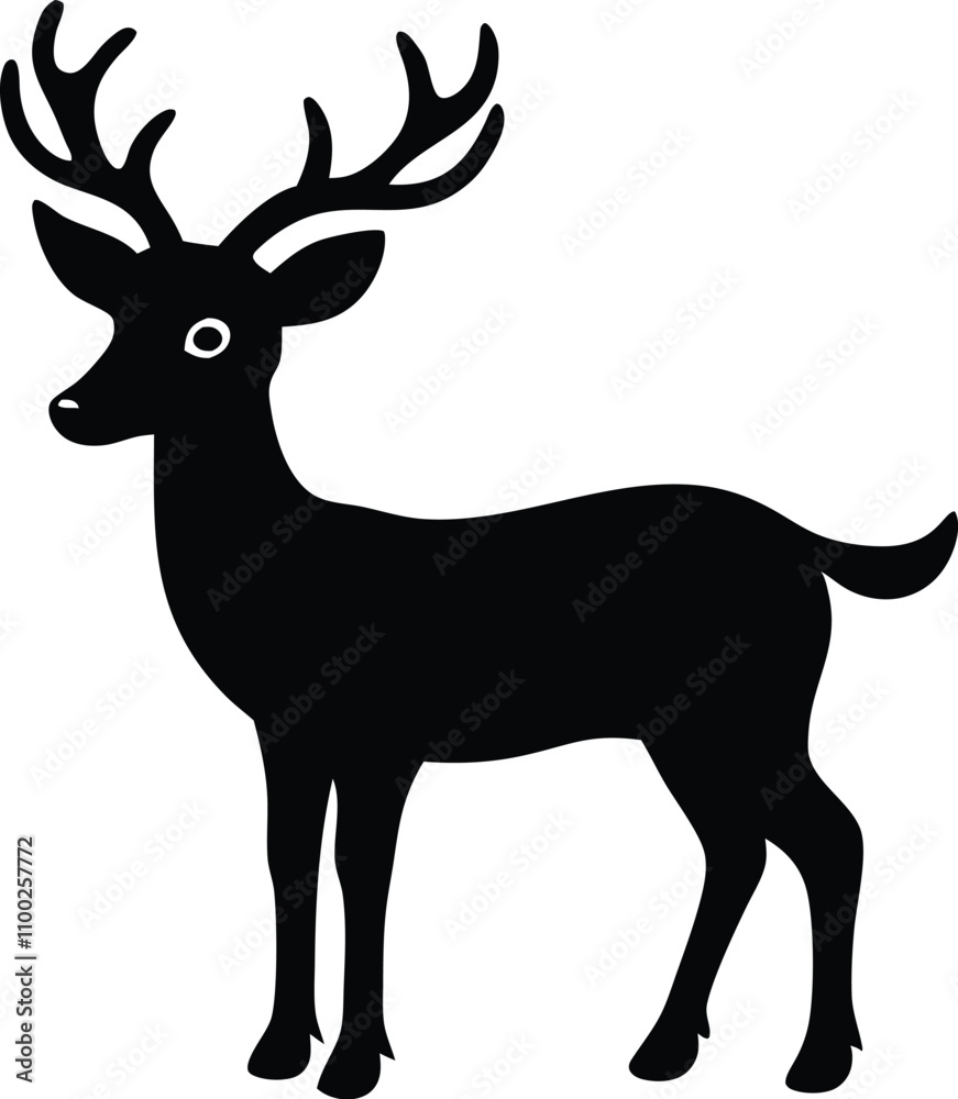 Obraz premium Christmas Deer Vector