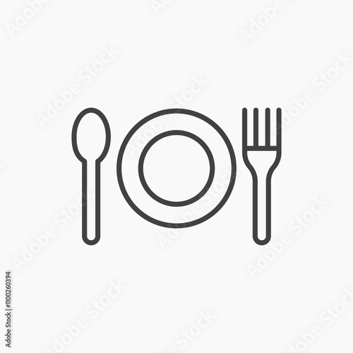 Food thin line vector icon.