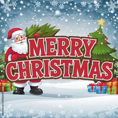 Vintage Christmas text.