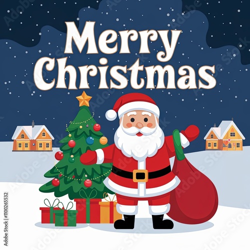 Vintage Christmas text.