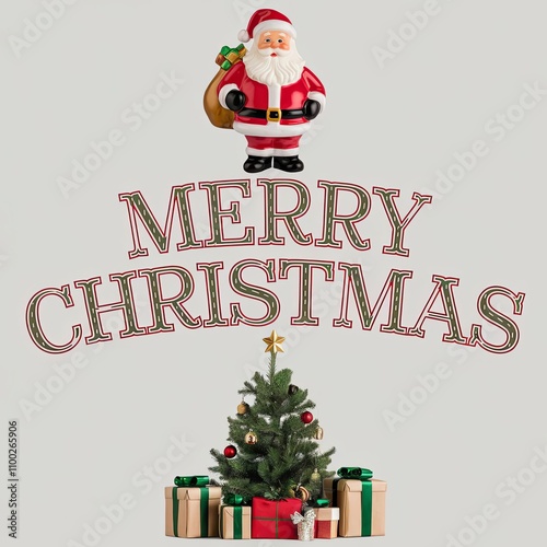 Vintage Christmas text.