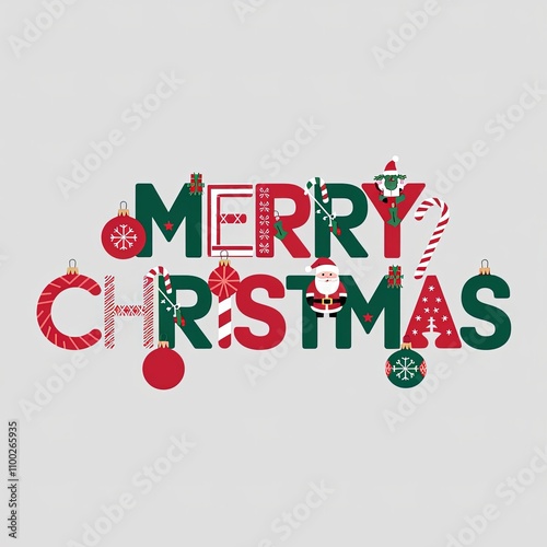 Vintage Christmas text.