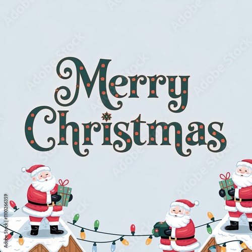 Vintage Christmas text.