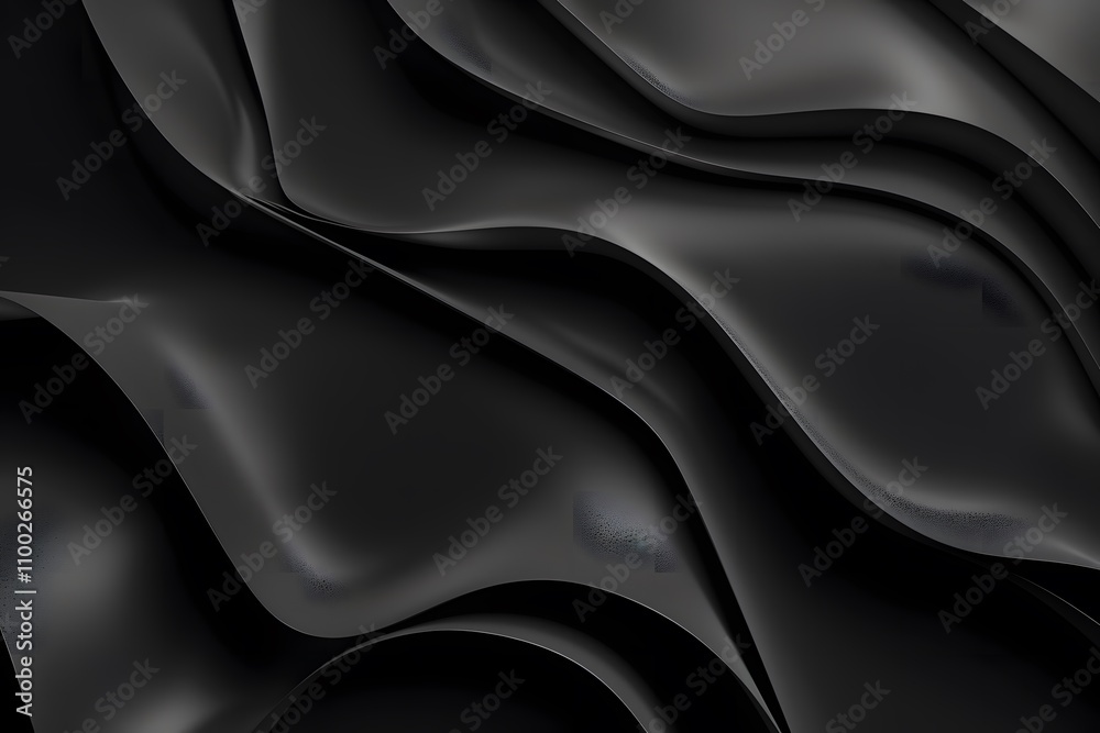 Fototapeta premium Sophisticated black background with smooth texture, creating a polished aesthetic for various design uses.