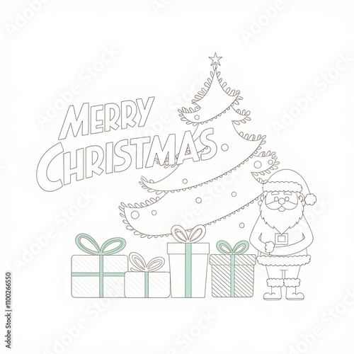 Vintage Christmas text.