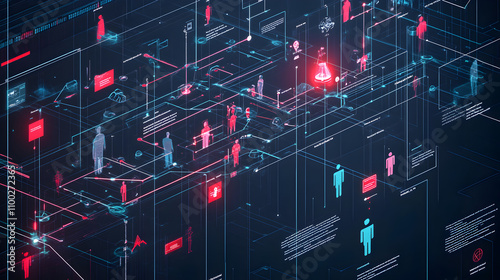 Predictive Policing Algorithm Risks: Flowchart, Data Visualization, Network, Technology, Cybersecurity