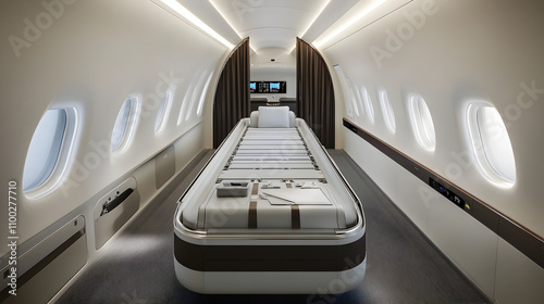 Luxury Private Jet Medical Bay:  Spacious, Adaptable, Ergonomic Design photo