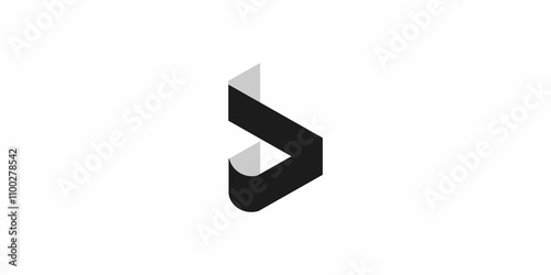 logo initials B icon vector