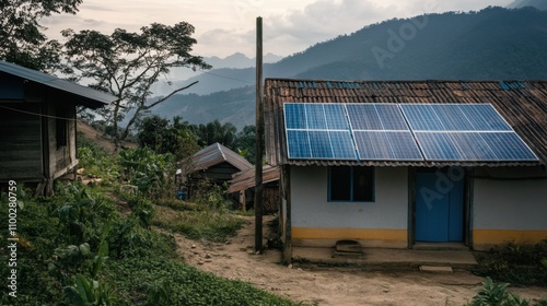 Wallpaper Mural Promotion of community-based renewable energy projects, Reflecting energy independence, photography style Torontodigital.ca