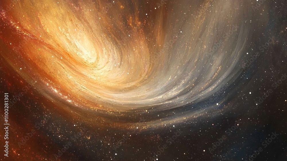 Fototapeta premium Cosmic Swirl of Stars and Galaxies in the Vast Universe